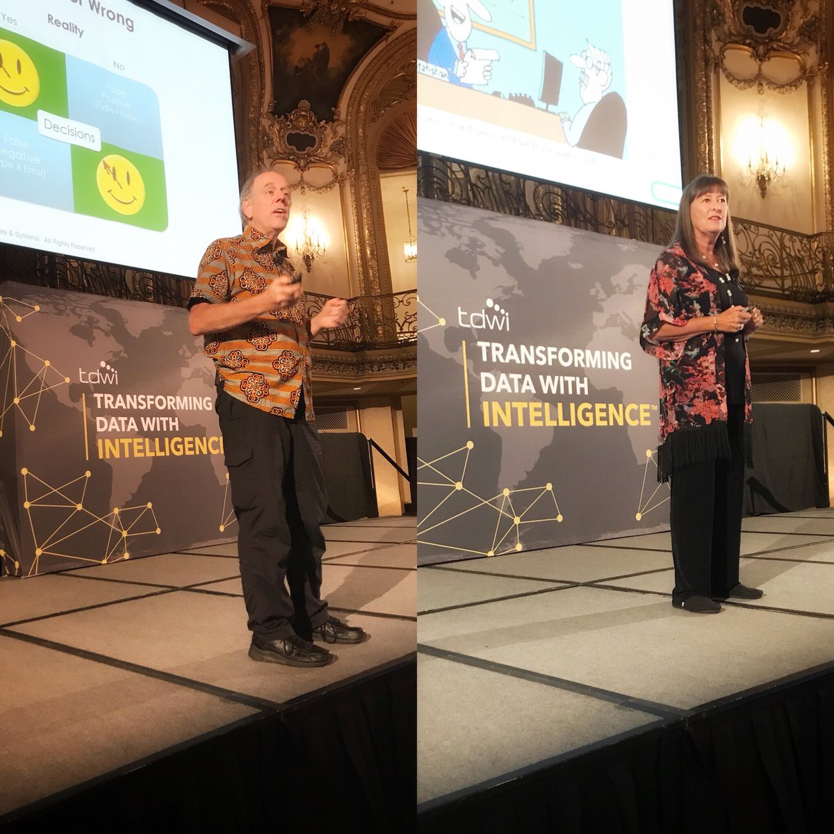 lornatrask's tweet photo. Talking the importance of the #datainterpreter, why you need one, #CTOSyndrome, and the fact people are generally bad at math with @Claudia_Imhoff and Stephen Brobst at #tdwichicago https://t.co/7aMrFFEAsg