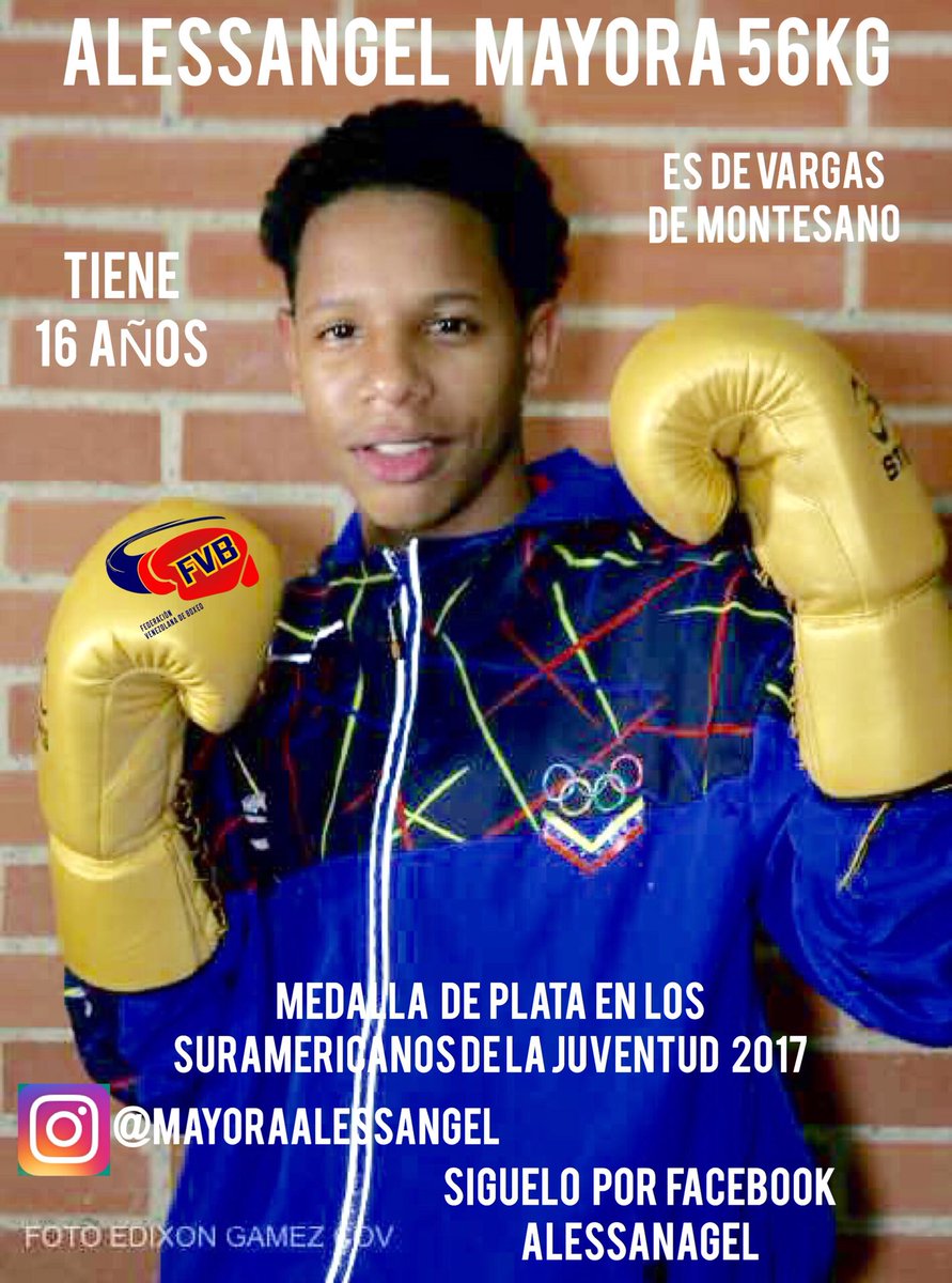 fevebox's tweet photo. #RutaOlímpicaJuvenil🥊Conoce a nuestros púgiles juveniles criollos🇻🇪 El es Alessangel Mayora 👊56kg, desea obtener buenos resultados para el país en el clasificatorio en Colorado-USA, apóyalo y síguelo en sus redes sociales 👇. https://t.co/400BexswAm