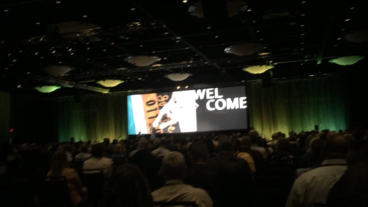 associationwire's tweet photo. #StandingRoomOnly @ #Xperience18 to hear from #CEO of @Comm_Brands @JPGuilbault at the opening general session! Excited to hear from a visionary responsible for pulling together the largest positive consolidation in our market. #letsdothis #onward #assnchat #ams #salesforce #nfp https://t.co/seHJgiJ9U3