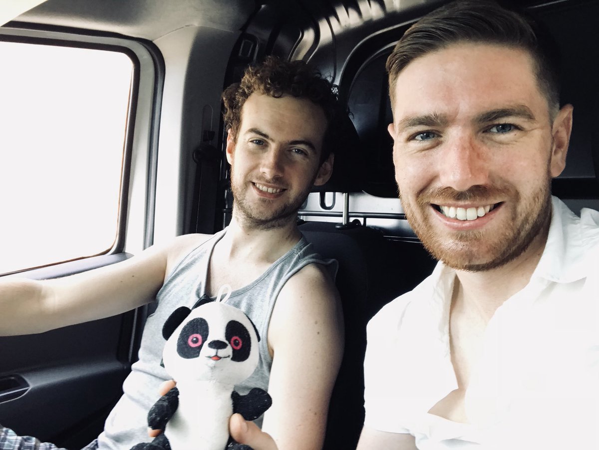 robwardrw's tweet photo. With our lucky pink panda mascot that was earned after last year’s Brighton Pier Dolphin Derby, the #GypsyQueen team are ready for the @brightonfringe @marlboroughbtn May 8th-10th 9pm @hopetc @iamjohnaskew @soundowen https://t.co/GjE9u92ws6
