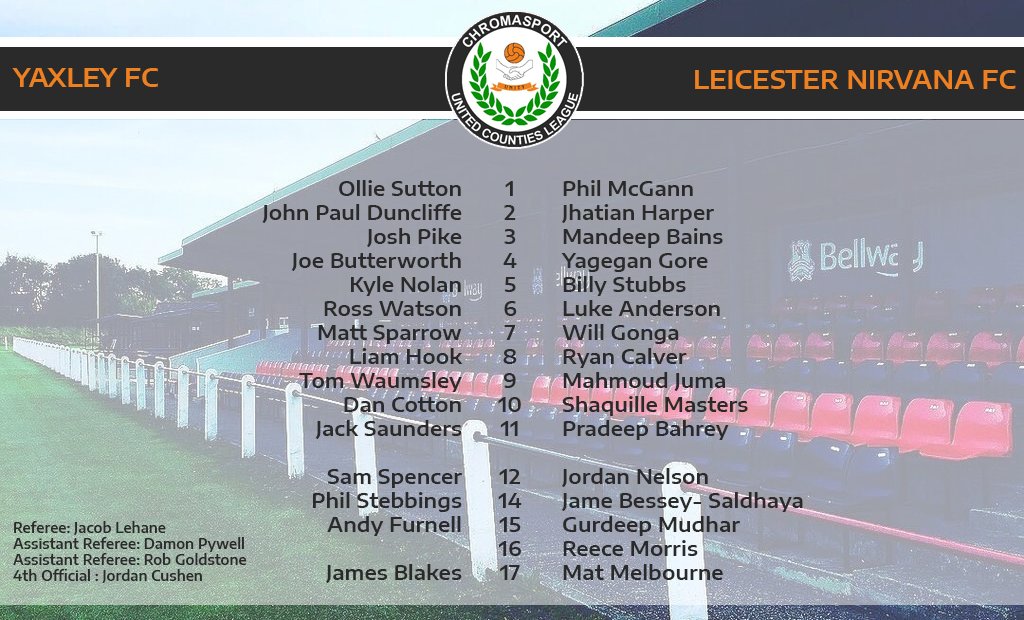 utdcos's tweet photo. 30 minutes until kick off!
The teams are in:
@yaxleyfc v @LeicNirvana
#UCLKOC https://t.co/nxRPu9VduX