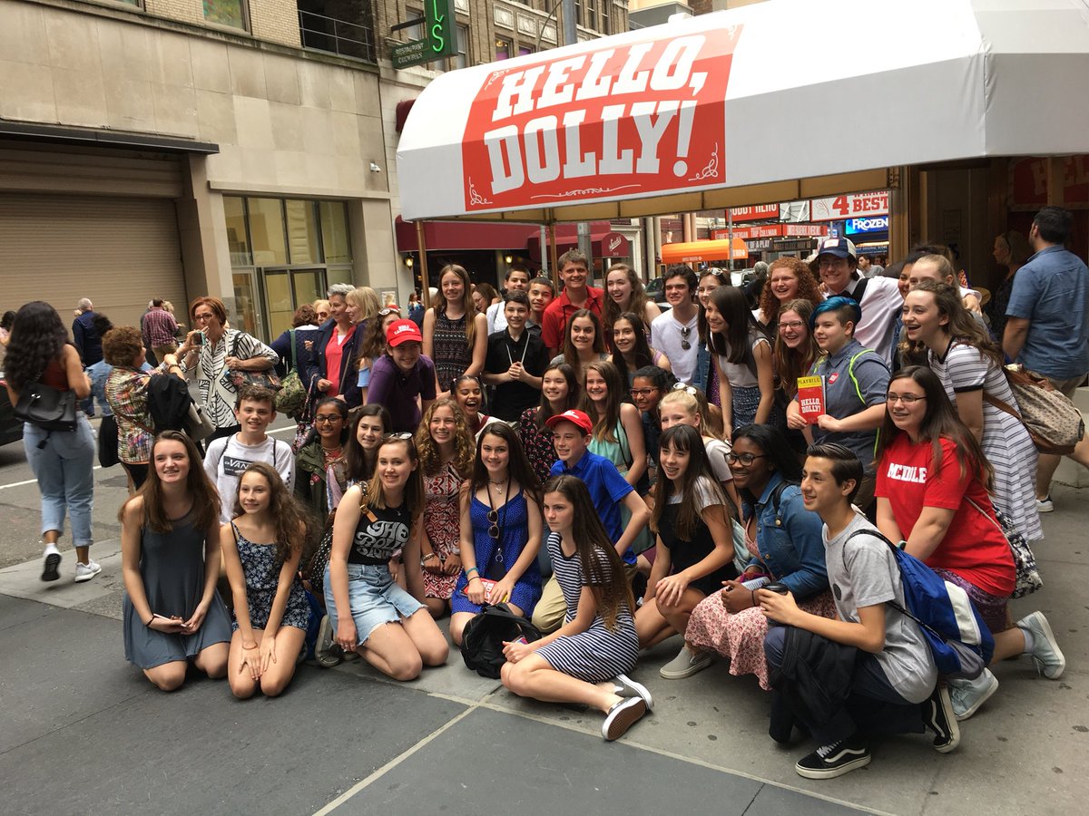 MissRoth_cbsd's tweet image. Tamanend Players performed Hello Dolly! In March and just went to NYC to see the Broadway production. It was an awesome day and a great way to say a final goodbye to a show we loved.