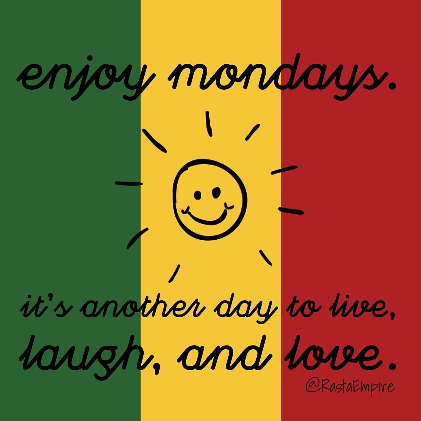 RastaEmpire's tweet photo. Happy Monday everyone! Bless up 😊

Follow us @RastaEmpire 👑

Tag/share 😊

#rastaempire #rasta #reggae #positive #vibes #positivevibes #positivemind #positivelife #life #onelove #love #peace #unity #live #laugh #love #motivation #monday #motivationmonday https://t.co/1s09xp1Htf