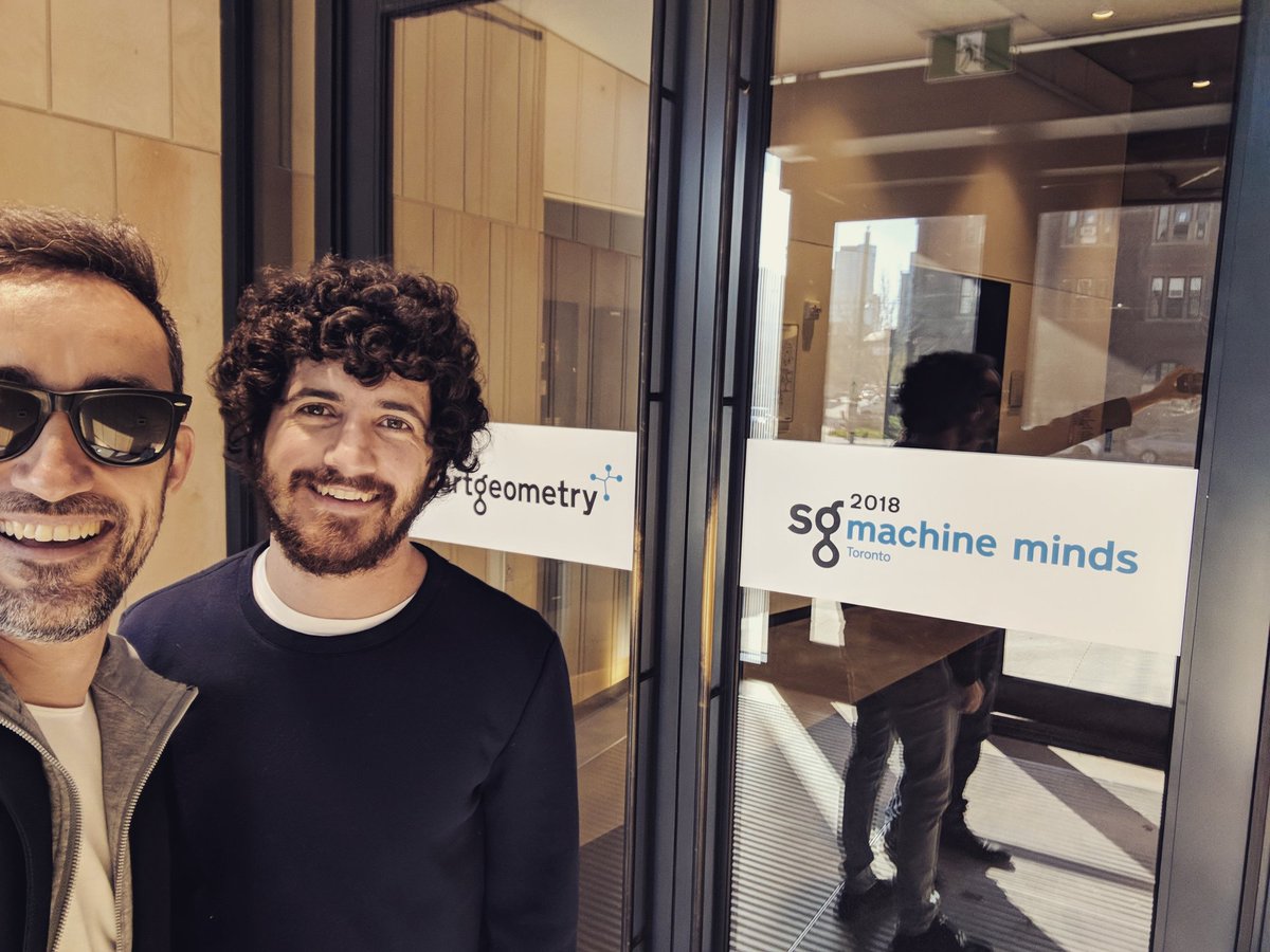 garciadelcast's tweet photo. Ready for this, with @nonoesp! 🧠x🤖
.
#MindExMachina @Smartgeometry #SmartGeometry #sg2018 #robotics #ai #computationaldesign https://t.co/SUMu00pN3R