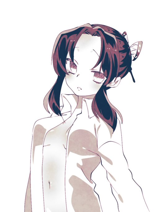 苓 ほまれさんがTwitterに投稿した胡蝶しのぶ(鬼滅の刃)のイラスト。