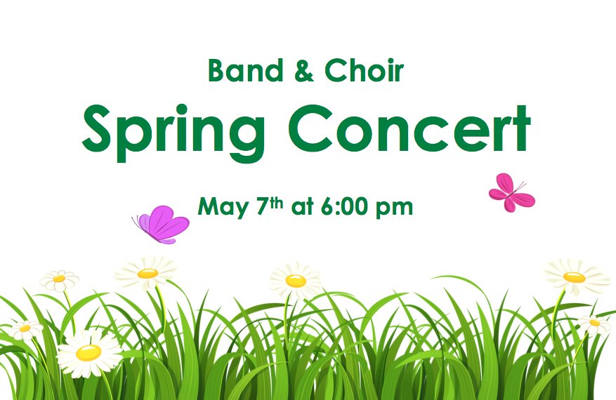 DCMSband's tweet image. Band &amp;amp; Choir Spring Concert is TONIGHT!  Y'all come on out!