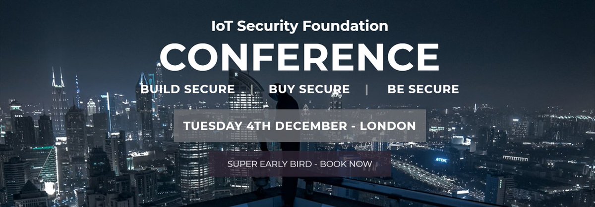 Got something to say on #IoT #Security? Why not say it at the IoT Security Foundation conference? #callforpapers iotsfconference.com/call-for-papers #IoT #IoTSecurity #Infosec #London #privacy #strategy