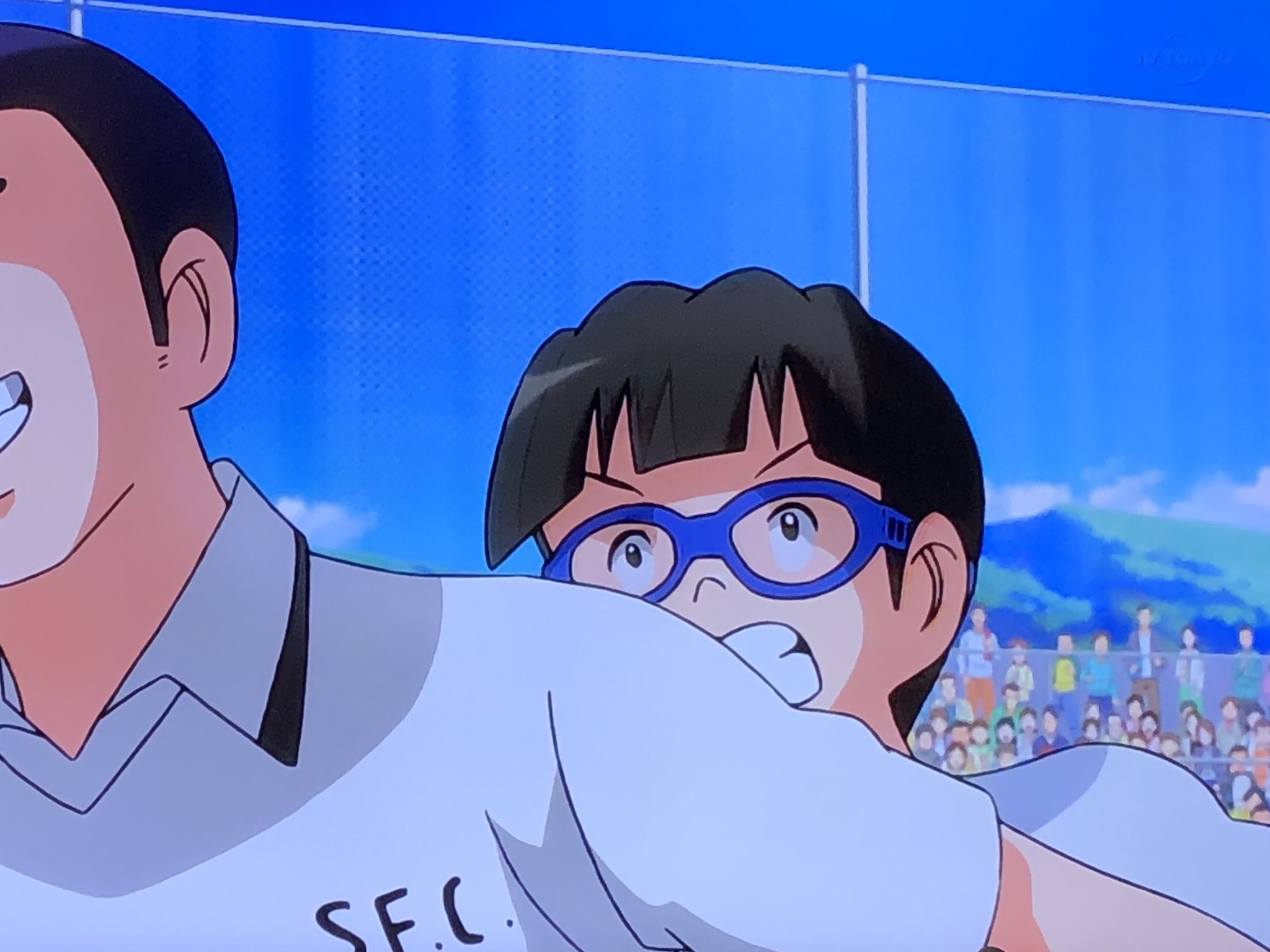 潘めぐみ Megumi Han 大川くん かわいいねえ 試合中 スポーツメガネなの かわいいねぇ キャプテン翼