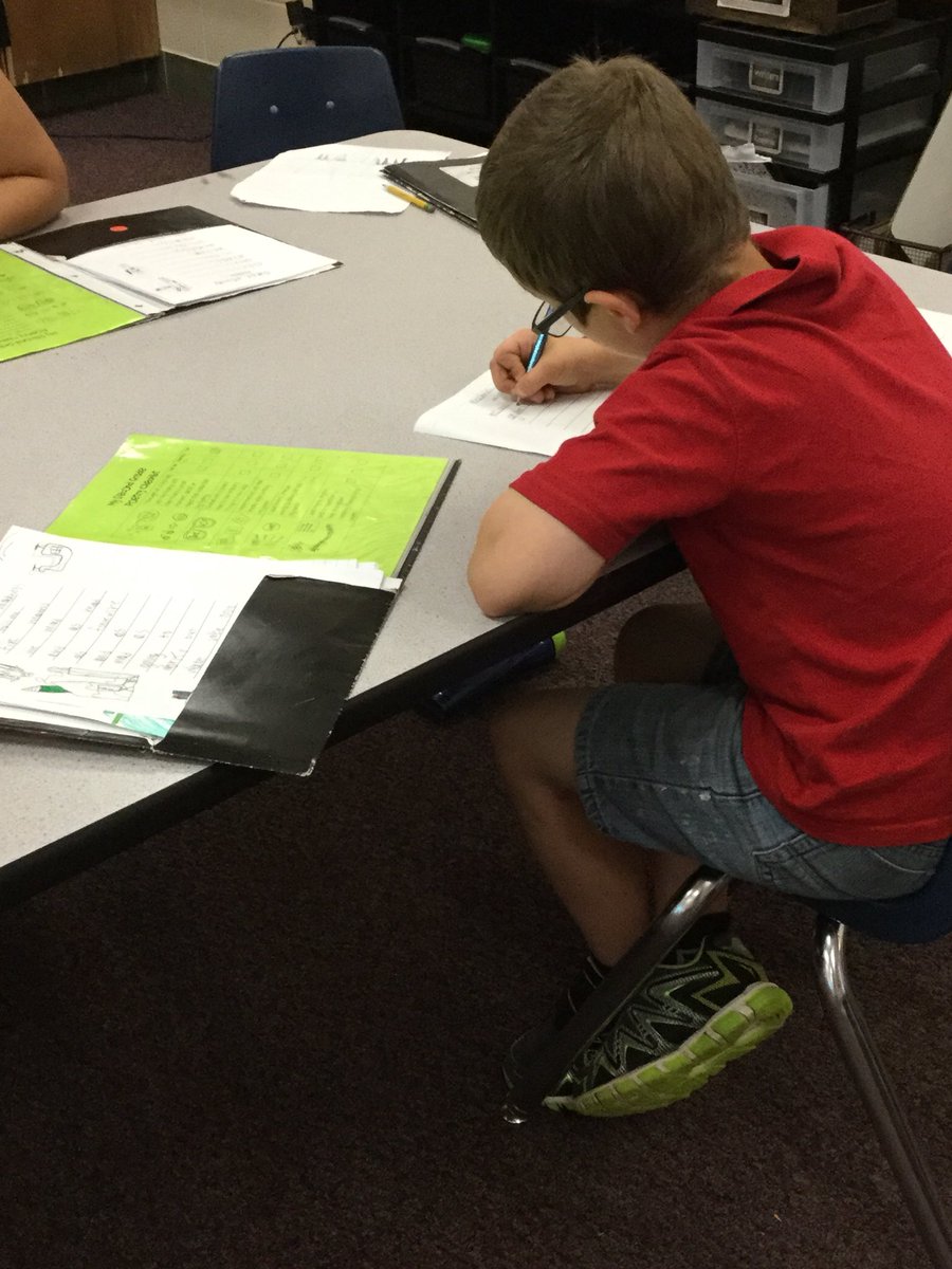 DrMacieKerbs's tweet photo. Mrs Hanson supports her 2nd grade poets by cutting apart the checklist and using it to label the matching parts or set new goals. Then, she works one-on-one with Ss to support reflection and goal-setting. #EMSWrites #TCRWP https://t.co/DDxHmQlyOD