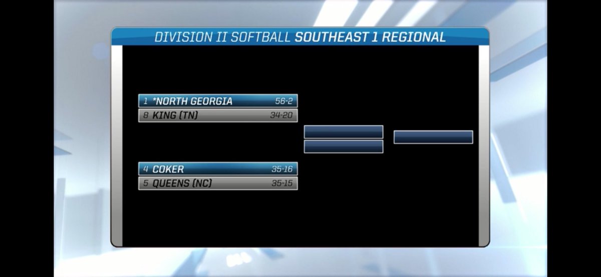 SB| <a href="/queens_softball/">Queens Softball</a> received an at-large bid as the No. 5 seed in the NCAA DII Southeast Regional Championship and will face No. 4 Coker College on Thursday #GoRoyals