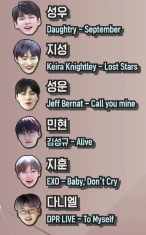 Jihoon Jinyoung And Daehwi Chose Exo S Baby Don T Cry As One Of Their Favorite Song Celebrity News Gossip Onehallyu