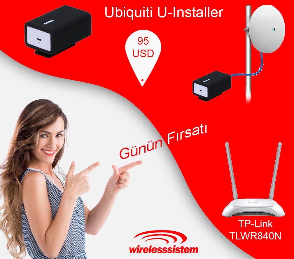 wirelesssistem.net/urun/ubnt-ubiq…
* wirelesssistem*
Çatıda bilgisayar,  akü  tasımaya son!!!
UBNT Ubiquiti U-Installer (WiFi, Battery, PoE)
95 $ +KDV
axes 3 taksit 0 komisyon, finansbank 1+3 0 komisyon,
Ücretsiz teknik destek  Ürünlerimiz 3 yıl garantilidir.
0322 2120012 wirelesssistem