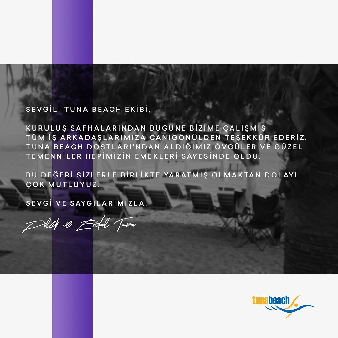 Tuna_Beach's tweet photo. Teşekkür https://t.co/0GnVpZZw28