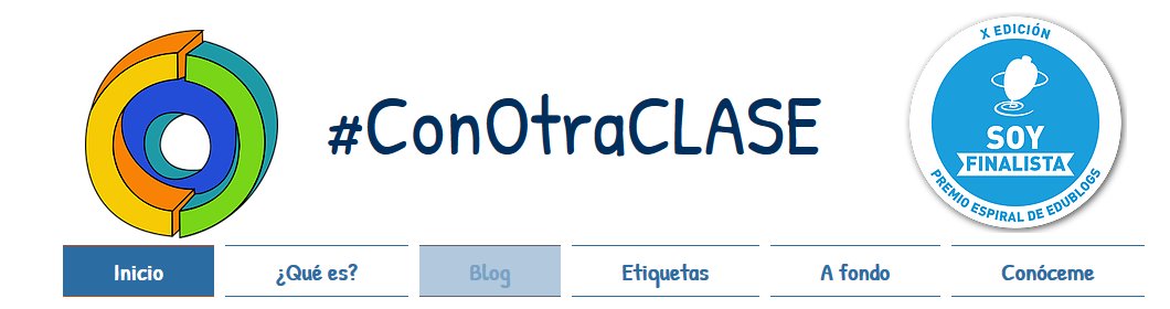 carmeniglesiasb's tweet photo. ¡Emocionada! 😊 mi @ConOtraCLASE es finalista en los premios @edublogsespiral 👉https://t.co/qwdCoH7duT 😊Un gran incentivo para seguir trabajando por y para la EDUCACIÓN #ConOtraCLASE https://t.co/Rnfh0LHPGd