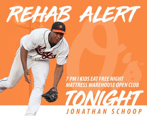 FrederickKeys's tweet photo. Jonathan Schoop is on a rehab assignment with the Keys TONIGHT! RETWEET this tweet for your chance to win a Schoop gnome! #Birdland #ShakeYourKeys https://t.co/4W6GSxGpt0