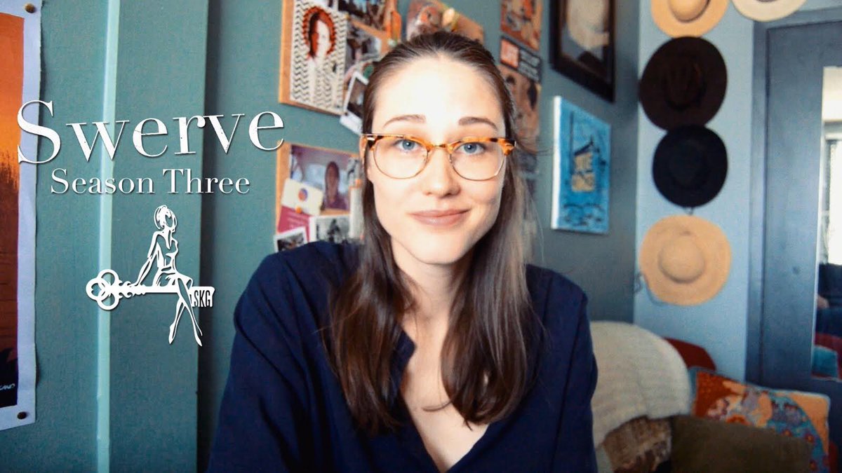 SwerveSeries's tweet image. Our very own @sharongrumbelle reads #Swerv3 for the first time. 

Watch her reaction: youtu.be/8AExSGVtpkg #swerveseries🎈