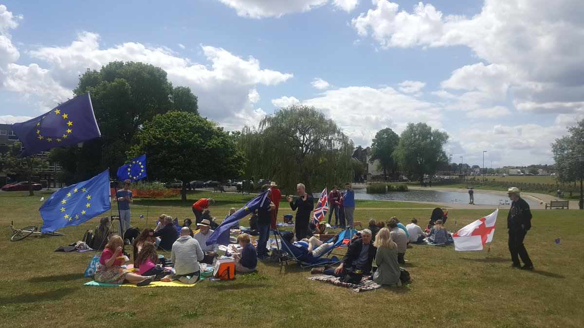 PulseofEuropeUK's tweet photo. Another great #EuropeDay event in London this week. Join @GreenwichInEU &amp; @leweast4europe for a picnic on Blackheath on Sunday in association w/ @_Britain4Europe @euromove

Bring European food &amp; drink, &amp; let's celebrate what it means to be European 

Info:
https://t.co/2JTdiS8DAM https://t.co/dTwYHLjfrP