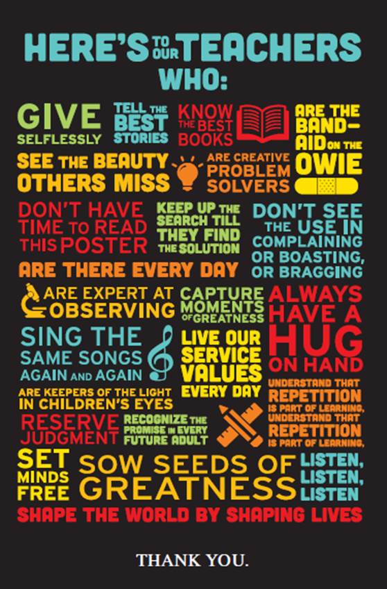 Disrupted Tv On Twitter Teacher Appreciation Should Be An Every