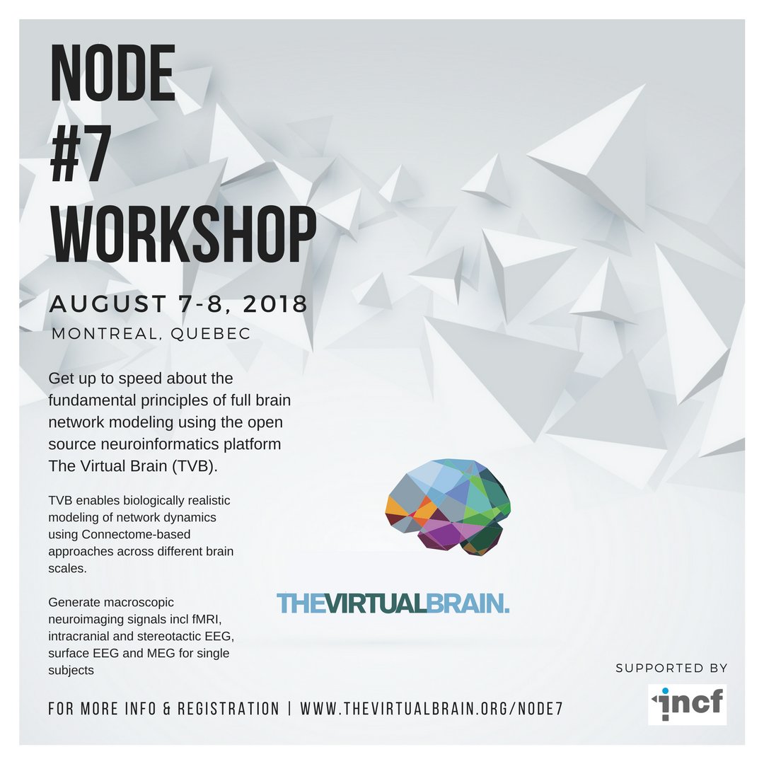 thevirtualbrain's tweet photo. Going to @INCForg Neuroinformatics 2018 https://t.co/jYKXqtsYBz ? Make the most of your time in Montreal and register for both #neuroinformagical & #TVBNode7 workshop https://t.co/PnOebcFSI1 https://t.co/UNsuu9pPmk