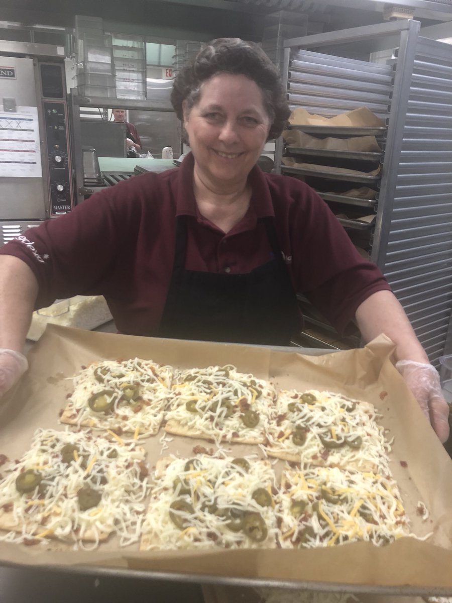 Millard South’s Pizza Mama is making a NEW Jalapeño Popper Flatbread!!! Who’s up for a spicy lunch choice?!? <a href="/m_south_hs/">Millard South HS</a> <a href="/mpsschoollunch/">Millard Food Service</a> <a href="/jsutfin/">@jsutfin</a> <a href="/bsnowden11/">Bob Snowden</a>
