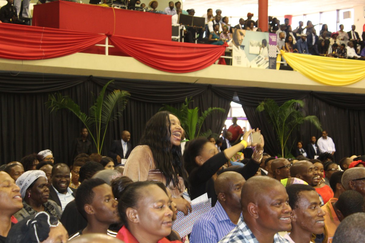 DUT_Tweets's tweet image. #DUTGRAD2018 second session was on fire as proud parents and loved one cheer on the graduates.