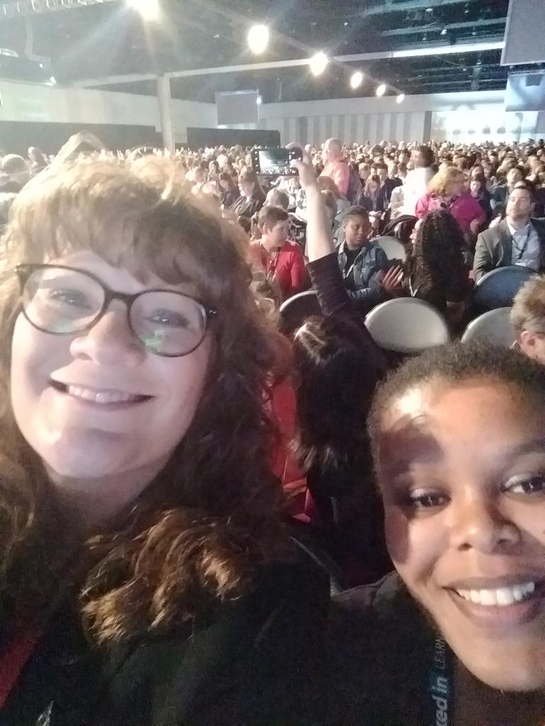 kpsimpson's tweet photo. Me and 12,500 of my closest dearest talent development Obama loving friends from around the globe.  #ATD2018 #ATD75 #BlueWave2018 https://t.co/sfHBqe26EJ