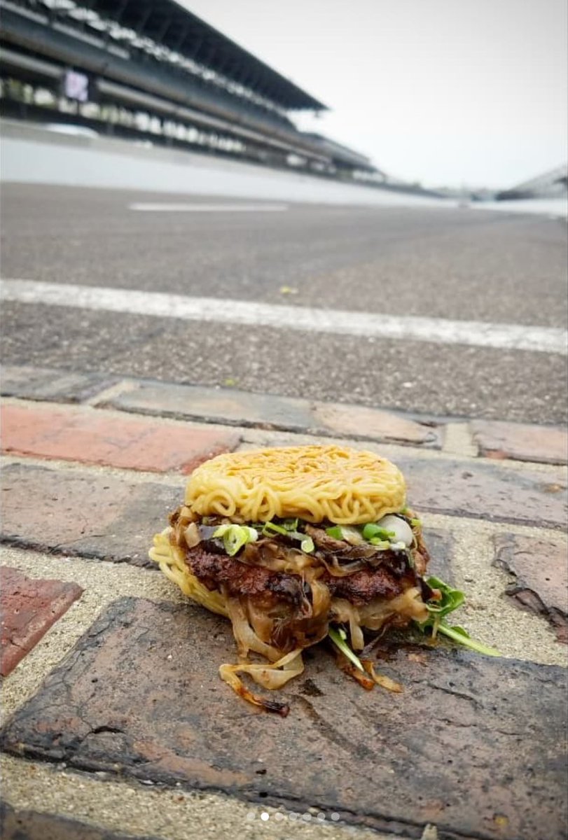 <a href="/MotzBurger/">George Motz</a> and <a href="/GoRamen/">Keizo Shimamoto</a> totally crushed it (or should we say SMASHED it) this weekend at the <a href="/RevIndyEvent/">Rev Indy</a> with their #smashedramenburgers. 🍔📸<a href="/MotzBurger/">George Motz</a>