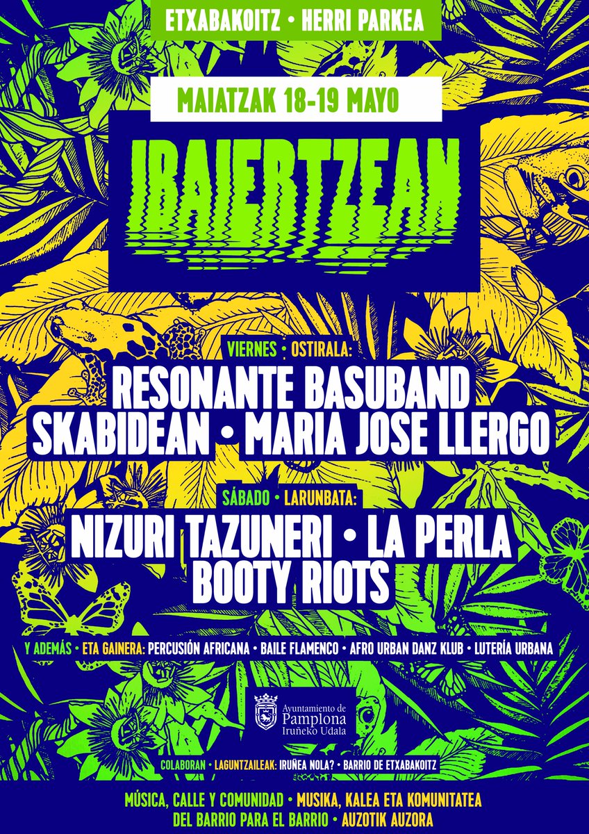 BADATOR... QUE VIENE, QUE VIENE...

#Etxabakoitz-en #IBAIERTZEAN2018

OSTIRALA 18 VIERNES
<a href="/resonantes/">Resonante</a>
<a href="/SkabideanTaldea/">Skabidean</a> 
@mjosellergo 

LARUNBATA 19 SÁBADO
#NizuriTazuneri <a href="/EastDonosti/">EAST</a> 
La perla
Booty Riots