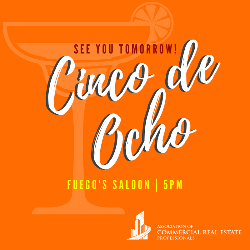 See everyone tomorrow for the Cinco de Ocho Happy Hour at Fuegos Saloon!