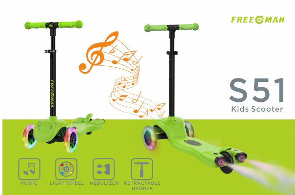 Freemanmobility's tweet image. Freeman PATENT kid scooter with TF card to play music &amp;amp; tell stories(download anything as you want) ,colorful spray &amp;amp; flashing wheels.CE,RoHS,Reach,EN71 for Europe and FCC,ASTM F963 for US are ready,for other countries,certificates are in process.bit.ly/2jCXC2A