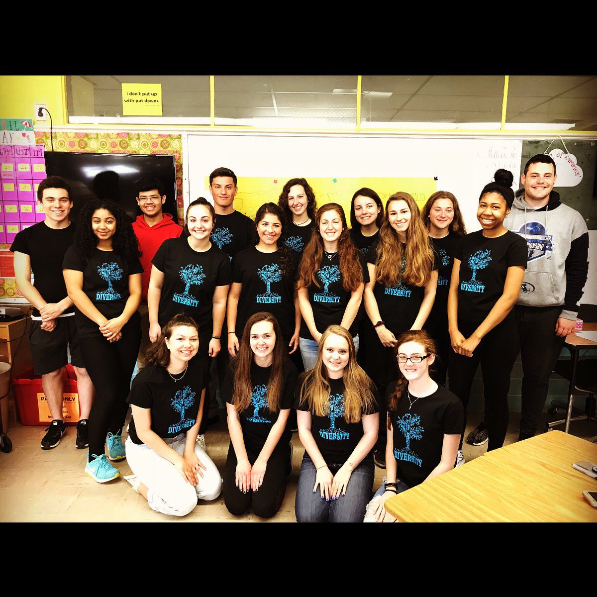 MsBurkeWHS's tweet photo. This week is WMHS Diversity Week! Keep an eye out for the ancestry map, “Did You Know?” flyers, pride day posters, and more! @therealwmhs @ADL_NewEngland https://t.co/CAoZeiLaCM