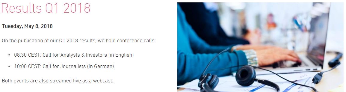 Don't miss our Q1 results #webcasts tomorrow, starting at 8h30 CEST!
The results publication will be followed by 2 calls:
- 08:30 CEST: Call for Analysts &amp; Investors (in English)
- 10:30 CEST: Call for Journalists (in German)
More info on our website: uniper.energy