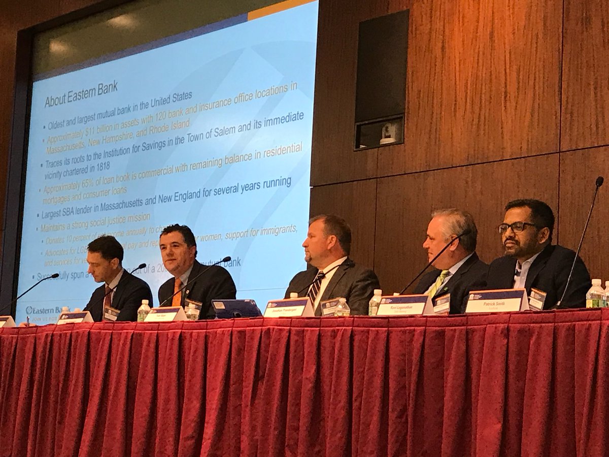 JoAnnBarefoot's tweet photo. Steve Antonakes from Eastern Bank: If community banks don’t adopt tech innovation, “they’ll be gone.” #FDICtechforum https://t.co/Z5IWVgxUcZ
