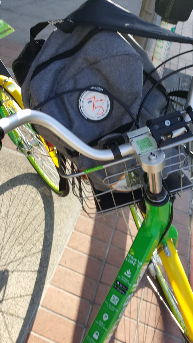 On my way to see <a href="/BarackObama/">Barack Obama</a>  at #ATD2018. And as a bonus the first ride on a lime bike is free :)