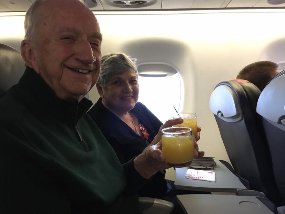 swalkerdavies's tweet photo. Need to give @AmericanAir flight attendants Pamela and Kathy, flight 3475 from MEM-ORD on May 3 a 'thank you!' for giving my parents special attention on their 60th anniversary. From mimosas to a shout-out from the captain, they took fabulous care of us all! THANK YOU! https://t.co/7ChtLOLFBL