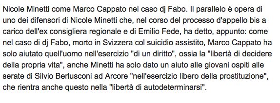 0l0cin's tweet photo. a volte gli avvocati sanno concepire delle linee difensive semplicemente meravigliose. 
(al netto della considerazione che per na cosa del genere proporrei la radiazione!)
#rubybis
#minetti https://t.co/flg3Mc4dcY