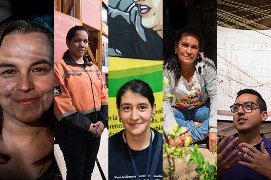 CentroMemoriaH's tweet image. Durante las últimas dos semanas, por la exposición #vocesparatransformar, pasaron más de 70 mil personas que escucharon, leyeron, vieron y sintieron relatos sobre el conflicto armado a través de los ejes cuerpo, tierra y agua. bit.ly/2HIfbwB