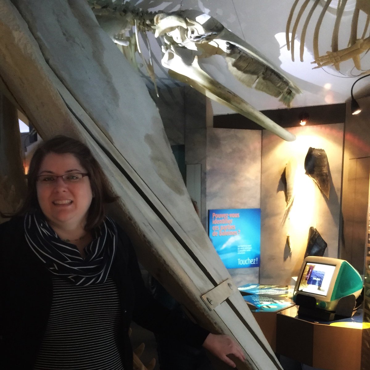 turnipseeds's tweet image. I’m having a - wait for it - WHALE of a good time in #Tadoussac #Quebec at the @BaleineMagazine - the Marine Mammal Interpretive Centre. I’m amazed at their research to help protect belugas. #QuebecByTheSea #HostedTrip