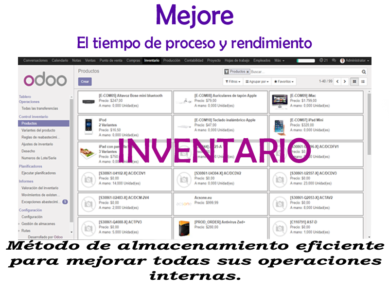 Organice mejor su almacén con el eficiente sistema de inventario de Doble Entrada.
