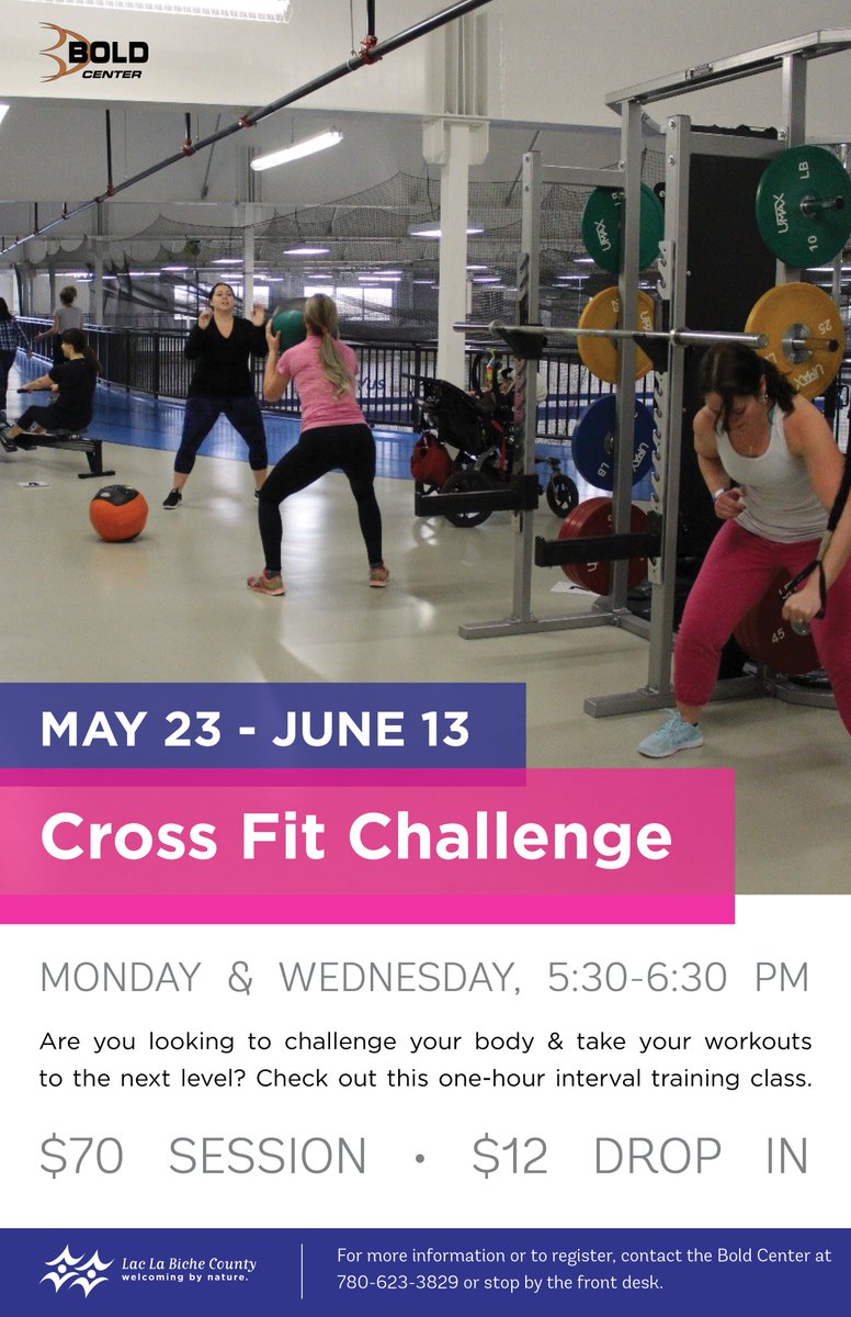BoldCenter's tweet photo. Don’t miss out on 15% off early registration for the upcoming fitness classes! (See posters for more information) 
Cross Fit Challenge II is FREE for annual members! 
Annual Members receive 10% off Zumba Toning! https://t.co/6iIDc0mPHk