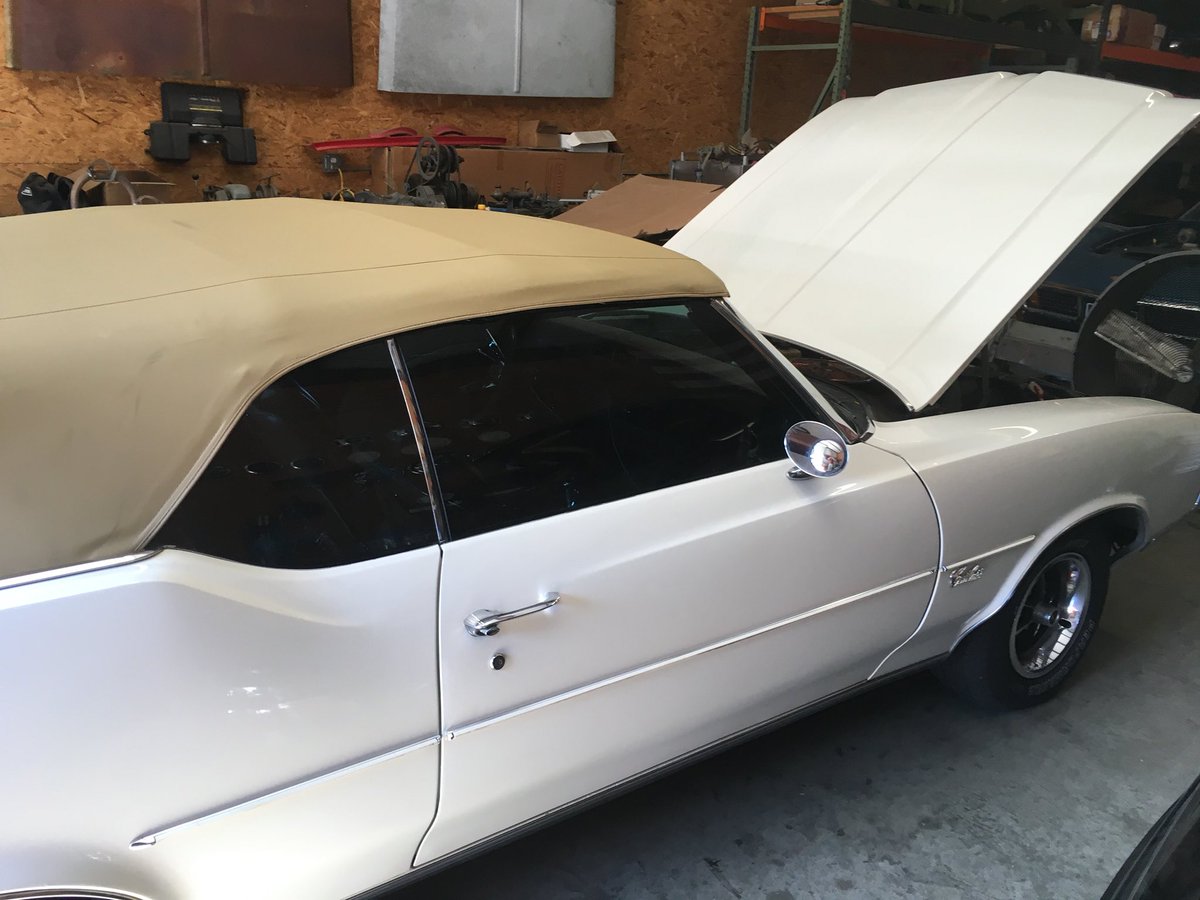 Highgearcustoms's tweet photo. Got a sweet 72’ #Oldsmobile #CutlassSupreme in the shop for a few upgrades!! #classiccars #cusromcars #rocket350 #72olds https://t.co/r6ZDLDi2RK