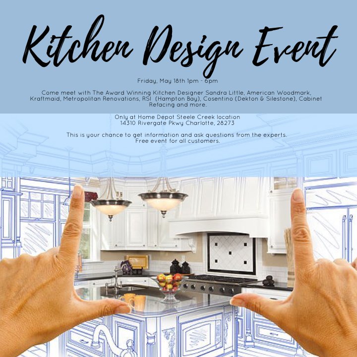 THDzsazsa's tweet photo. @THDGIRL95 @gloria_terri @eric_tweddle 
Kitchen Design Event #3662
May 18th, come out and talk to the experts... https://t.co/gRBFvPZXSb