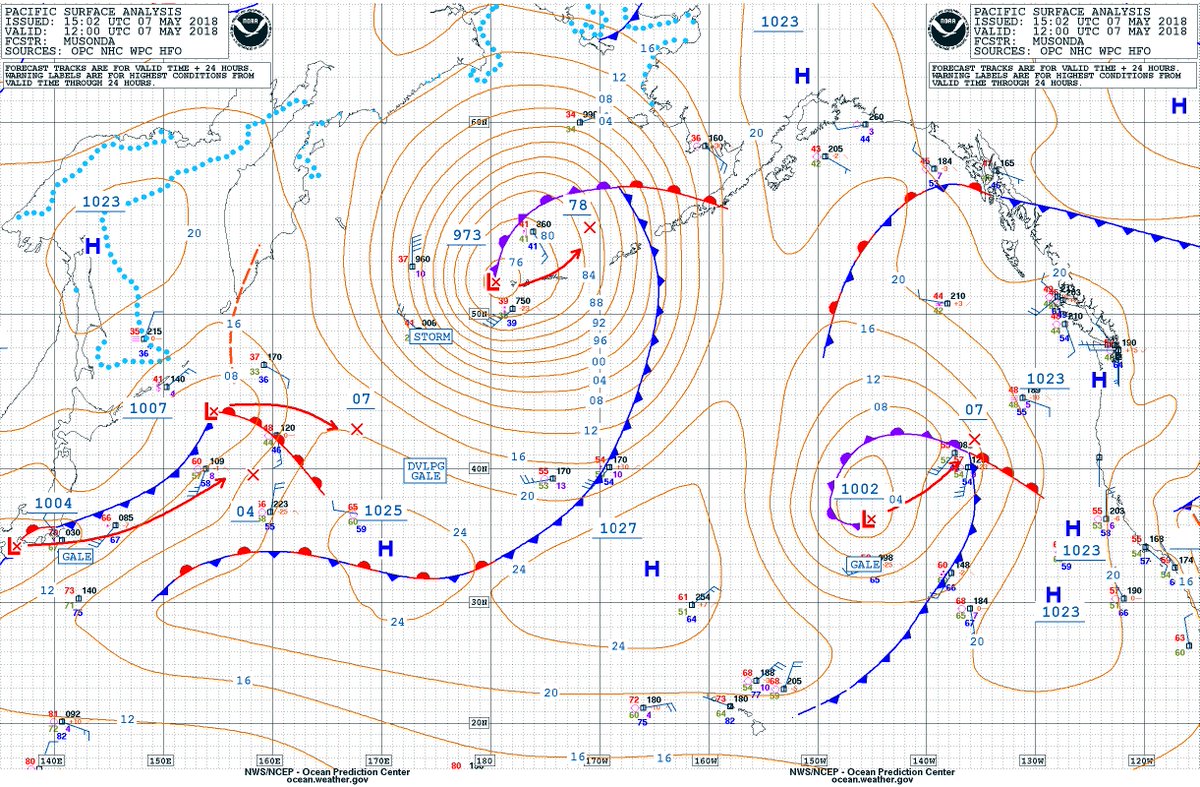 Atlantic Weather Charts