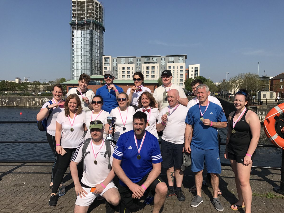 MarkThorpe106's tweet photo. Merseycare only gone and won dragons and flowers cancer event. 1st out of 16 teams four strong teams in the final one second between all four teams in that last race. Our determination, focus and desire got us there as a team. Well done all👍 https://t.co/ecbZZIxEId