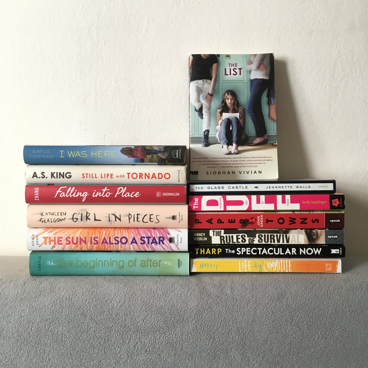 kitfrick's tweet photo. 📚💞Because #KidsNeedBooks for summer reading, I am beyond happy to donate this beautiful YA book stack to a school. Teachers &amp; school librarians, pls *RT+comment* to enter. I'll select the winner on 5/14. (Thx for getting this campaign going, @annbradenbooks!) https://t.co/7CTfkew4W8
