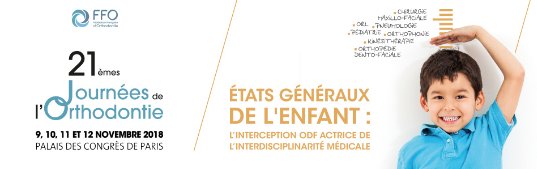 FFOrthodontie's tweet photo. #SaveTheDate
Les 21èmes Journées de l’#Orthodontie se dérouleront du 9 au 12 novembre 2018. 
Est retenu comme thème cette année : Etats généraux de l'#enfants https://t.co/IctUoHG1s6
