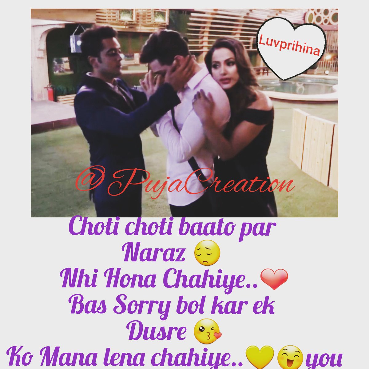 CreationPuja's tweet photo. Aab man bhi jaoo #LuvPriHina πππ We fans are missing our #trio
#bestfriendgoals #BFF #trio #bb11 #memories #HinaKhan #PriyankSharma #Luvtyagi
#HinaHolics #PriyankSquad #luvfans
π @eyehinakhan π
π @ipriyanksharmaa π
π @LuvTya6i π https://t.co/9QgxTyv2Ec