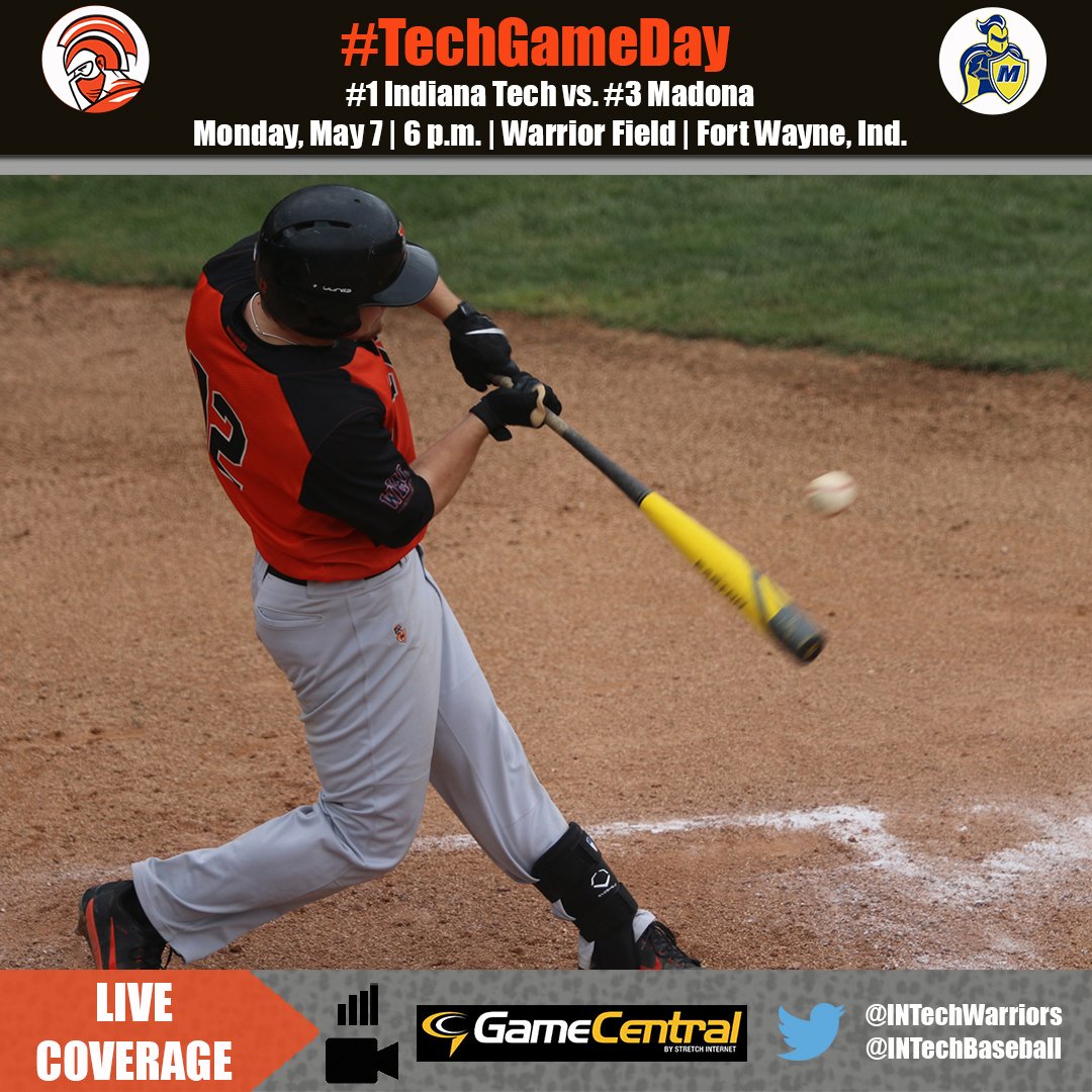 INTechWarriors's tweet photo. It's #TechGameDay! @INTechBaseball hosts @MUCrusaders @MUCrusadersBSB tonight in the opening game of the @WHACAthletics Tournament Championship Series! #TechYeah #NAIABaseball https://t.co/epVhI2T8Fx