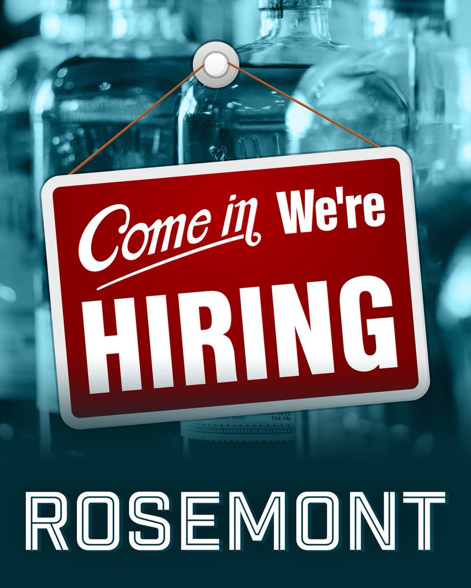 Rosemont is coming this summer to South End Charlotte! 
We are NOW HIRING all front and back of house staff. 
Meet our team and fill out an application Monday-Friday 11 AM to 4 PM onsite at 1714 South Blvd.