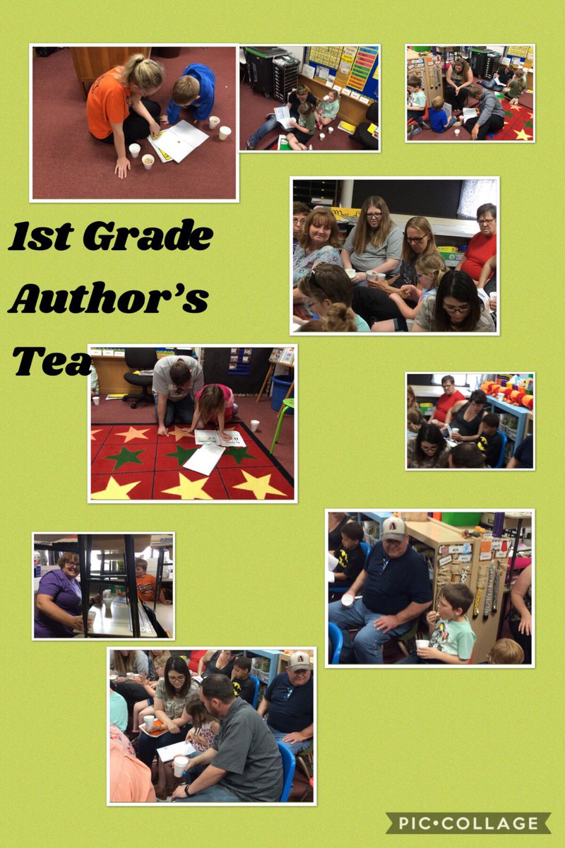 LeannLeidig's tweet photo. We are thankful for all the support 1st Graders had at our annual Author’s Tea. Super job, everyone! #proud #2ndgradebound https://t.co/rr5jm7XdmK